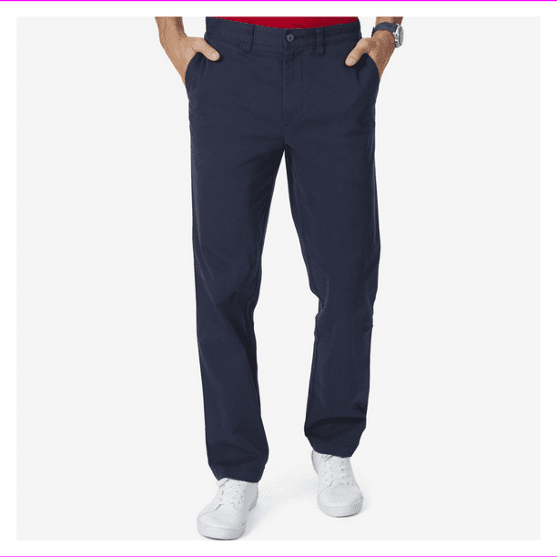 Nautica Men's Stretch Soft Twill Classic Fit Straight Leg Chino Pants Nautica Men's Stretch Soft Twill Classic Fit Straight Leg Chino Pants